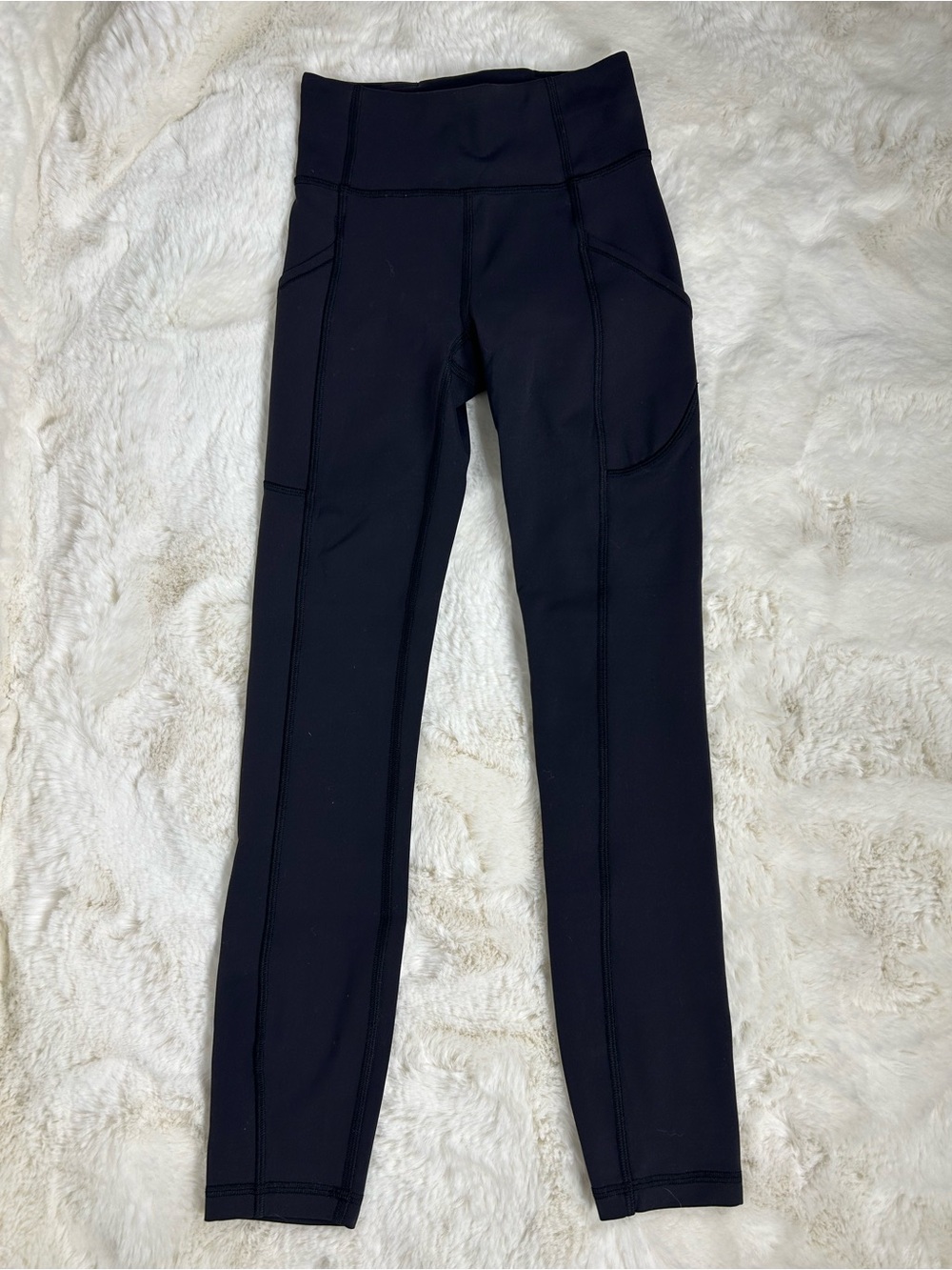 Lululemon All The Right Places Crop 23" Pockets Black Size 0